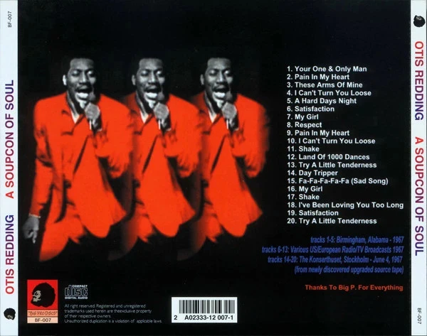 CD Otis Redding "A Soupcon Of Soul" – photo 2